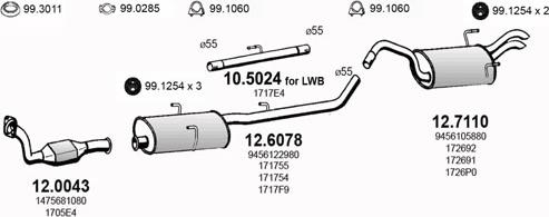 ASSO ART2828 - Abgasanlage alexcarstop-ersatzteile.com