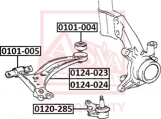 ASVA 0120-285 - Trag / Führungsgelenk alexcarstop-ersatzteile.com