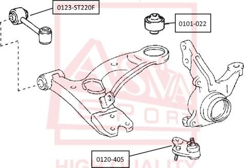 ASVA 0120-405 - Trag / Führungsgelenk alexcarstop-ersatzteile.com