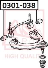 ASVA 0301-038 - Lagerung, Lenker alexcarstop-ersatzteile.com