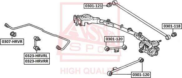 ASVA 0323-HRVRR - Stange / Strebe, Stabilisator alexcarstop-ersatzteile.com