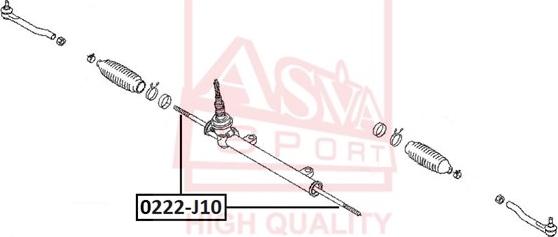 ASVA 0222-J10 - Axialgelenk, Spurstange alexcarstop-ersatzteile.com