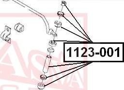 ASVA 1123-001 - Stange / Strebe, Stabilisator alexcarstop-ersatzteile.com