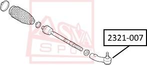 ASVA 2321-001 - Spurstangenkopf alexcarstop-ersatzteile.com