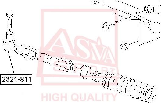 ASVA 2321-811 - Spurstangenkopf alexcarstop-ersatzteile.com