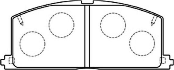 ASVA AKD-1001 - Bremsbelagsatz, Scheibenbremse alexcarstop-ersatzteile.com