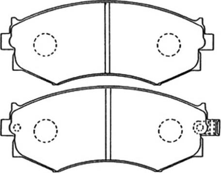 ASVA AKD-1105 - Bremsbelagsatz, Scheibenbremse alexcarstop-ersatzteile.com