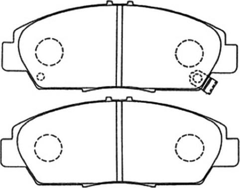 ASVA AKD-8293 - Bremsbelagsatz, Scheibenbremse alexcarstop-ersatzteile.com