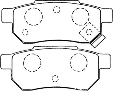 ASVA AKD-8206 - Bremsbelagsatz, Scheibenbremse alexcarstop-ersatzteile.com