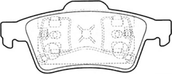 ASVA AKD-2220 - Bremsbelagsatz, Scheibenbremse alexcarstop-ersatzteile.com