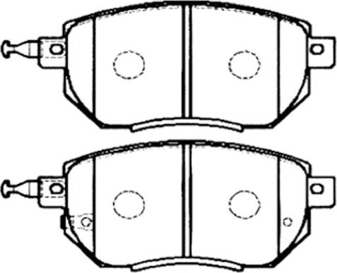 Brake Engineering PA1589 - Bremsbelagsatz, Scheibenbremse alexcarstop-ersatzteile.com