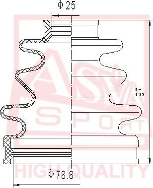 ASVA ASBT-90 - Faltenbalg, Antriebswelle alexcarstop-ersatzteile.com