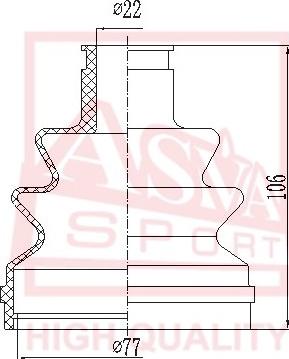 ASVA ASBT-164 - Faltenbalg, Antriebswelle alexcarstop-ersatzteile.com