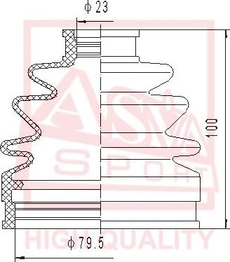 ASVA ASBT-138 - Faltenbalg, Antriebswelle alexcarstop-ersatzteile.com