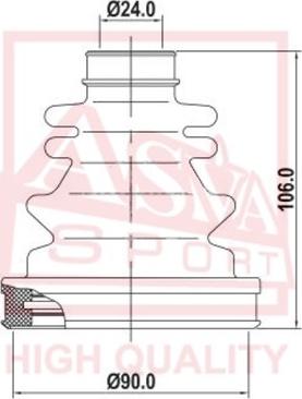 ASVA ASBT-129 - Faltenbalg, Antriebswelle alexcarstop-ersatzteile.com