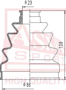 ASVA ASBT-127 - Faltenbalg, Antriebswelle alexcarstop-ersatzteile.com