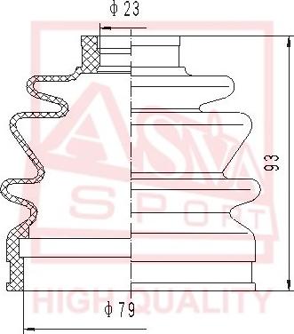 ASVA ASBT-26 - Faltenbalg, Antriebswelle alexcarstop-ersatzteile.com