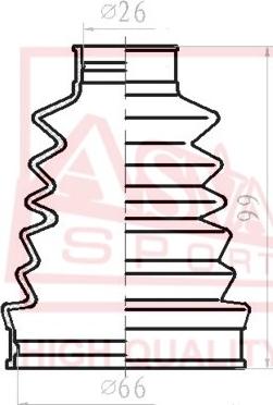 ASVA ASBT-INB6M1 - Faltenbalg, Antriebswelle alexcarstop-ersatzteile.com