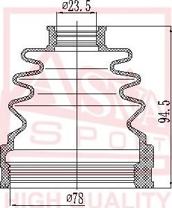 ASVA ASBT-INJ10A - Faltenbalg, Antriebswelle alexcarstop-ersatzteile.com