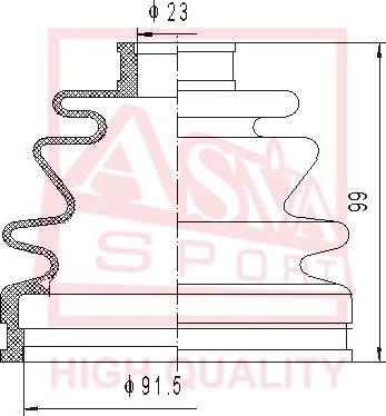 ASVA ASBT-RE - Faltenbalg, Antriebswelle alexcarstop-ersatzteile.com