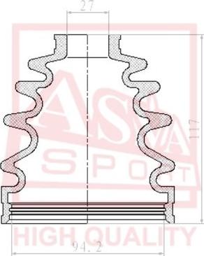 ASVA ASBT-T51 - Faltenbalg, Antriebswelle alexcarstop-ersatzteile.com