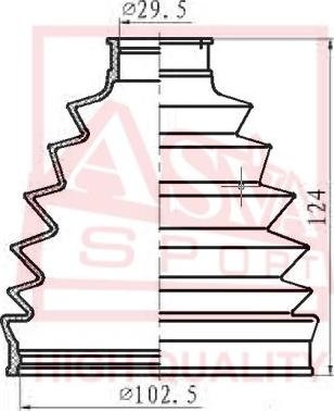 ASVA ASBT-T52 - Faltenbalg, Antriebswelle alexcarstop-ersatzteile.com