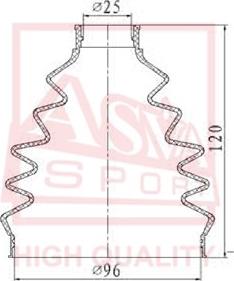 ASVA ASBT-TG - Faltenbalg, Antriebswelle alexcarstop-ersatzteile.com