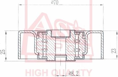 ASVA BMBP-003 - Spannrolle, Keilriemen alexcarstop-ersatzteile.com