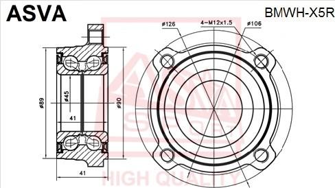 ASVA BMWH-X5R - Radnabe alexcarstop-ersatzteile.com