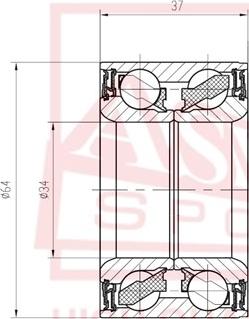 ASVA DAC34640037 - Radlager alexcarstop-ersatzteile.com