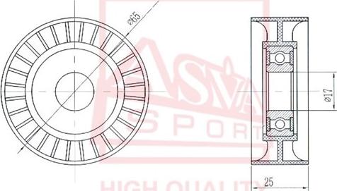 ASVA FDBP-013 - Spannrolle, Keilriemen alexcarstop-ersatzteile.com