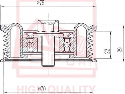 ASVA MZBP-002 - Spannrolle, Keilriemen alexcarstop-ersatzteile.com