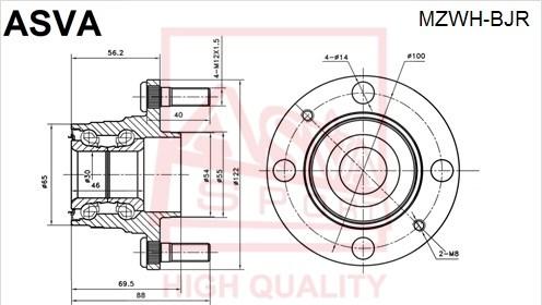 ASVA MZWH-BJR - Radnabe alexcarstop-ersatzteile.com