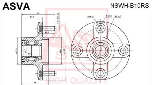 ASVA NSWH-B10RS - Radnabe alexcarstop-ersatzteile.com