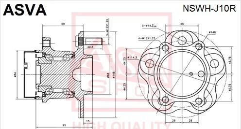 ASVA NSWH-J10R - Radnabe alexcarstop-ersatzteile.com