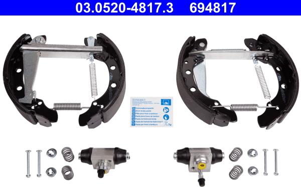 ATE 03.0520-4817.3 - Bremsbackensatz alexcarstop-ersatzteile.com