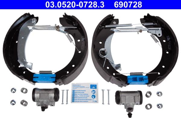 ATE 03.0520-0728.3 - Bremsbackensatz alexcarstop-ersatzteile.com