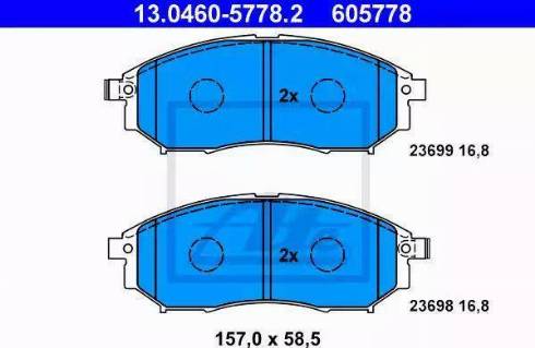 Alpha Brakes HKP-NS-078 - Bremsbelagsatz, Scheibenbremse alexcarstop-ersatzteile.com