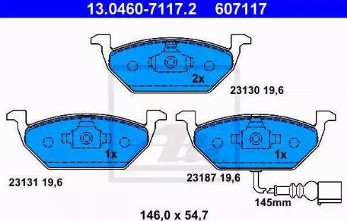 Alpha Brakes HKP-AU-026 - Bremsbelagsatz, Scheibenbremse alexcarstop-ersatzteile.com