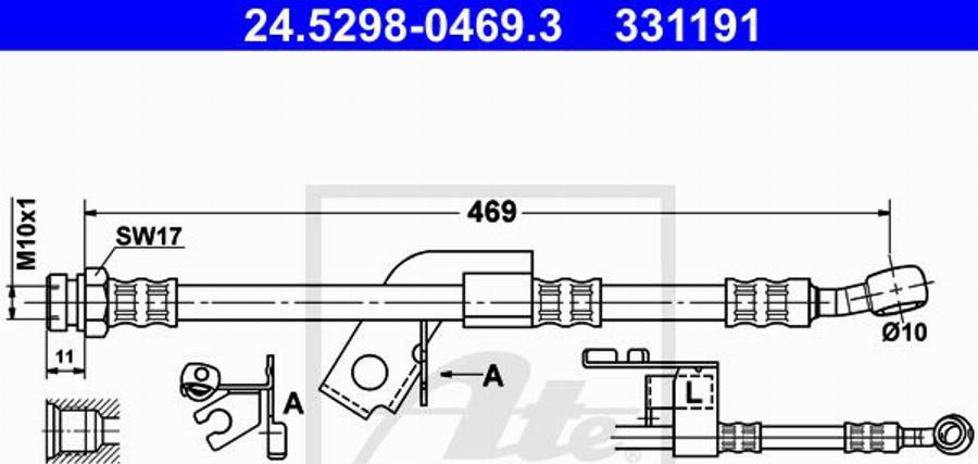 ATE 24.6241-1703.7 - Bremssattel alexcarstop-ersatzteile.com