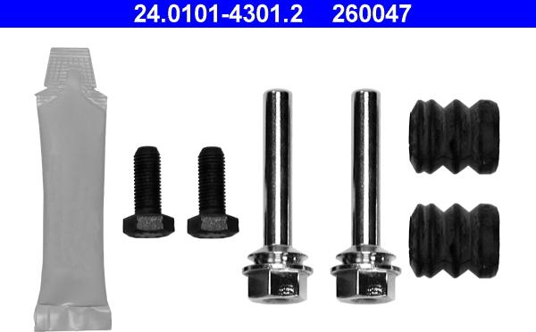 ATE 24.0101-4301.2 - Zubehörsatz, Bremssattel alexcarstop-ersatzteile.com