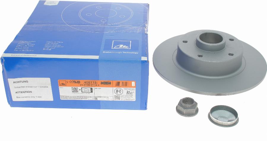 ATE 24.0108-0118.2 - Bremsscheibe alexcarstop-ersatzteile.com