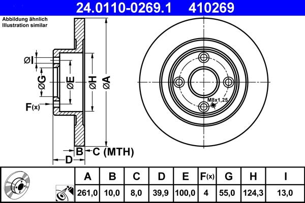 ATE 24.0110-0269.1 - Bremsscheibe alexcarstop-ersatzteile.com