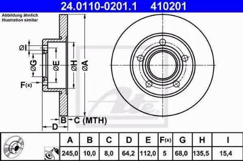 Alpha Brakes HTT-AU-003 - Bremsscheibe alexcarstop-ersatzteile.com