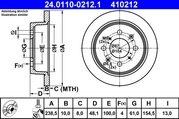 ATE 24.0110-0212.1 - Bremsscheibe alexcarstop-ersatzteile.com