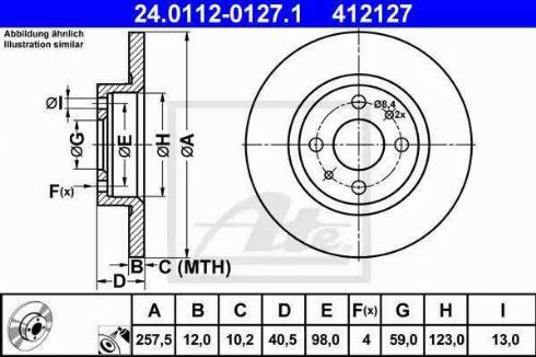 Alpha Brakes HTP-FT-004 - Bremsscheibe alexcarstop-ersatzteile.com