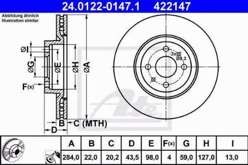 Alpha Brakes HTP-FT-005 - Bremsscheibe alexcarstop-ersatzteile.com