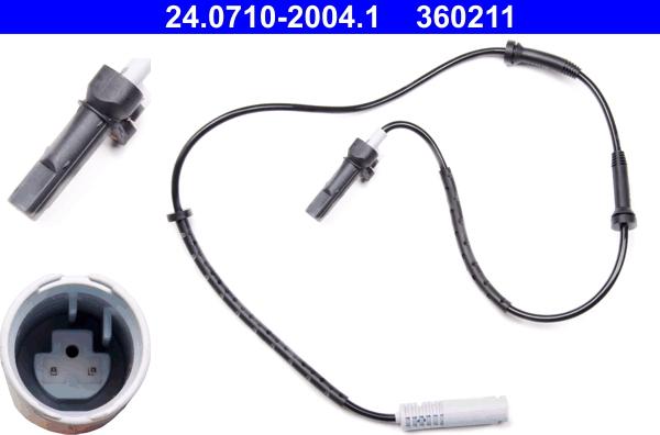 ATE 24.0710-2004.1 - Sensor, Raddrehzahl alexcarstop-ersatzteile.com