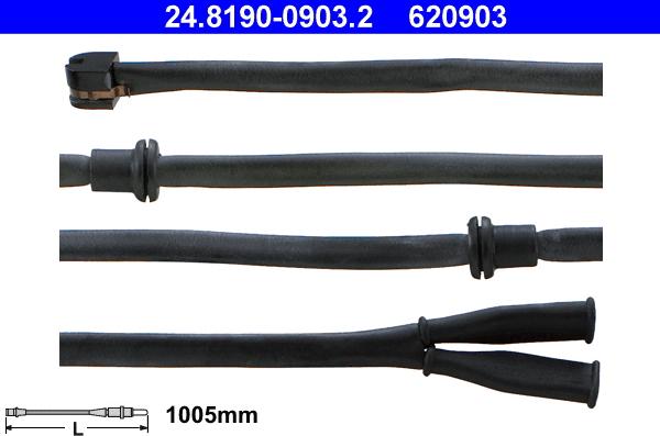 ATE 24.8190-0903.2 - Warnkontakt, Bremsbelagverschleiß alexcarstop-ersatzteile.com