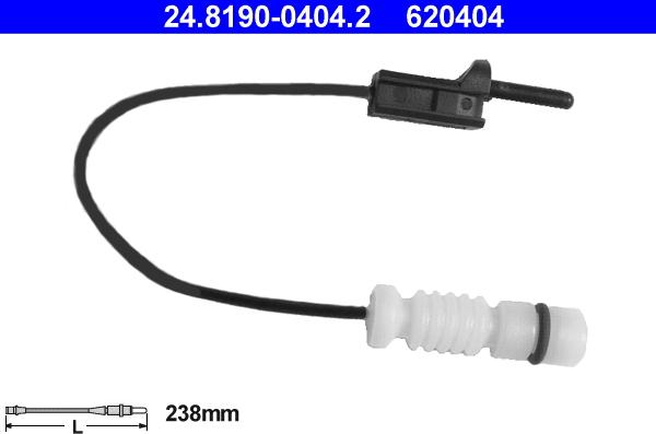 ATE 24.8190-0404.2 - Warnkontakt, Bremsbelagverschleiß alexcarstop-ersatzteile.com